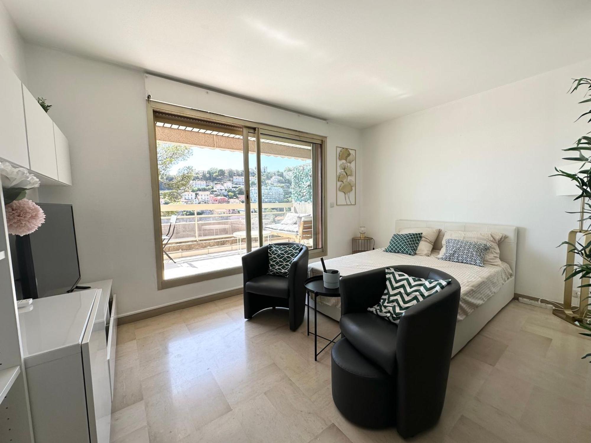 Apartament Nice, Grand Studio - Piscine - Terrasse Vue Mer Zewnętrze zdjęcie
