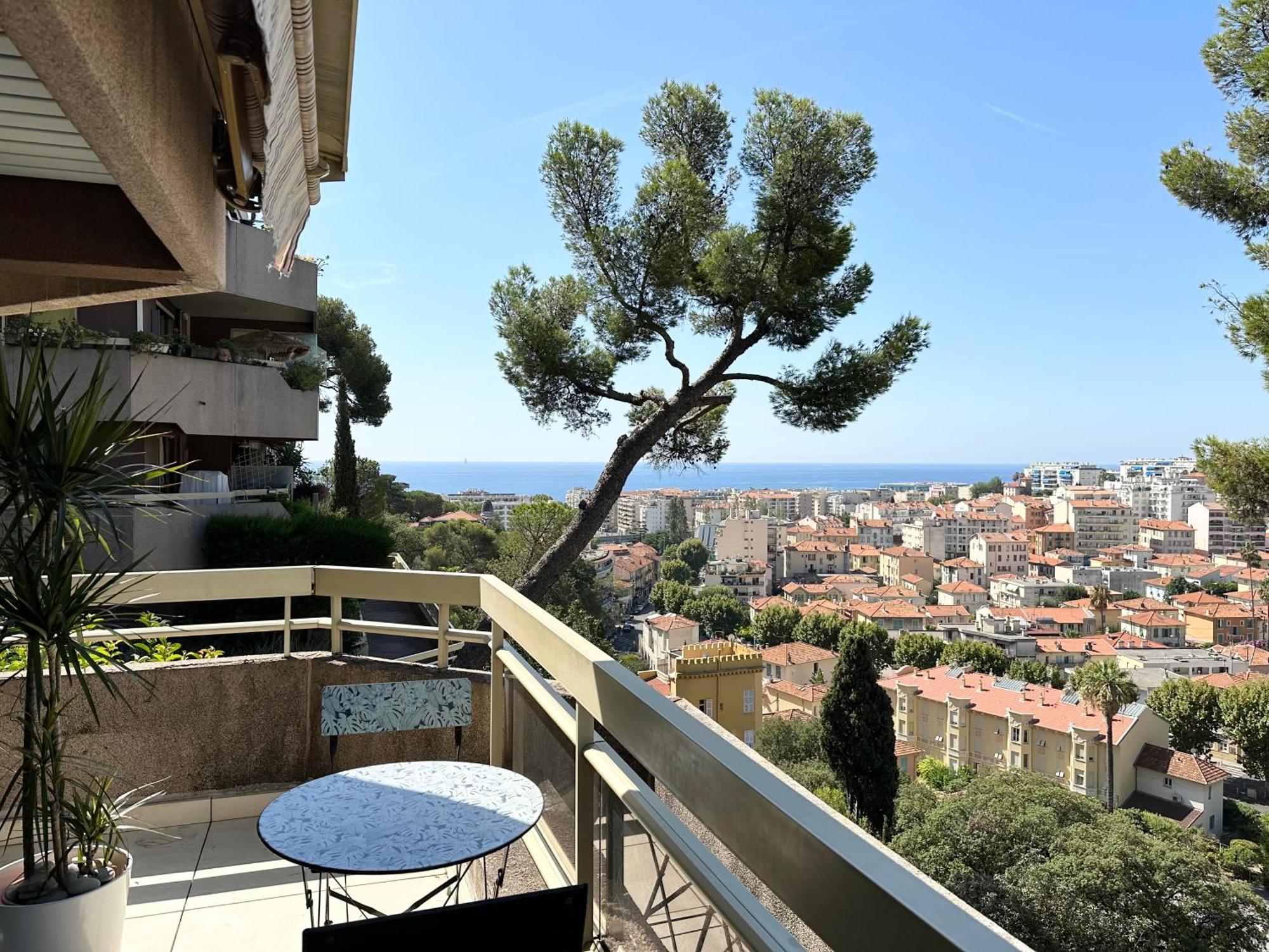 Apartament Nice, Grand Studio - Piscine - Terrasse Vue Mer Zewnętrze zdjęcie